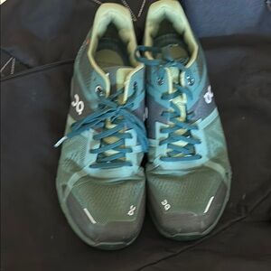 On Running Green Athletic Shoes